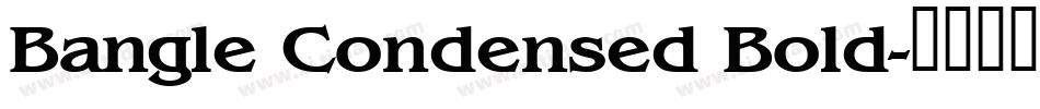 Bangle Condensed Bold字体转换
